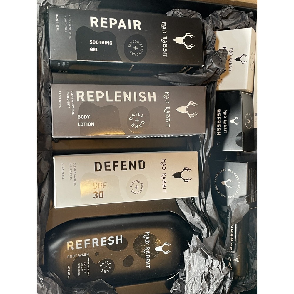 Mad Rabbit Everything Tattoo Kit NEW in Original Boxes 8 products Gift Edition - Picture 2 of 7